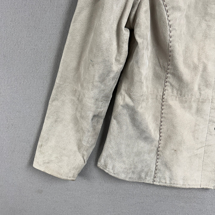 Ruff Hewn Suede Pearl Snap Western Jacket Large