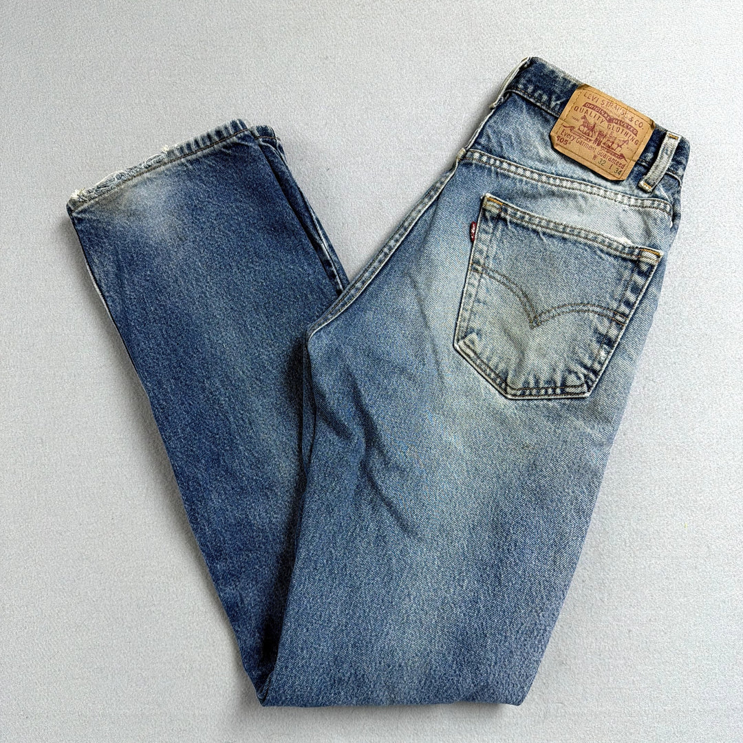 Vintage Levi's 505 Paint Splattered Jeans Size 30
