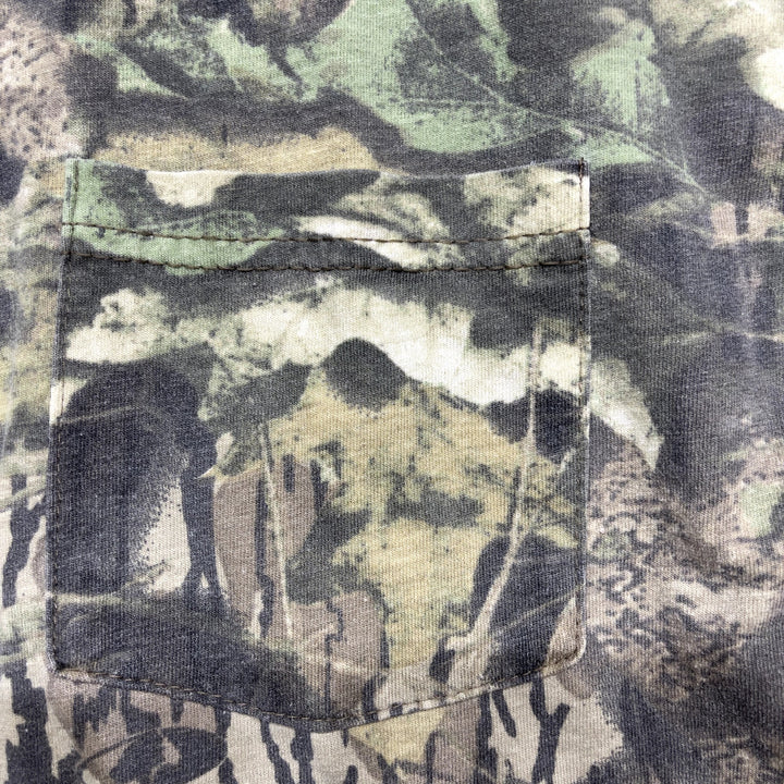 Vintage Mossy Oak Break Up Camo Shirt Size Large