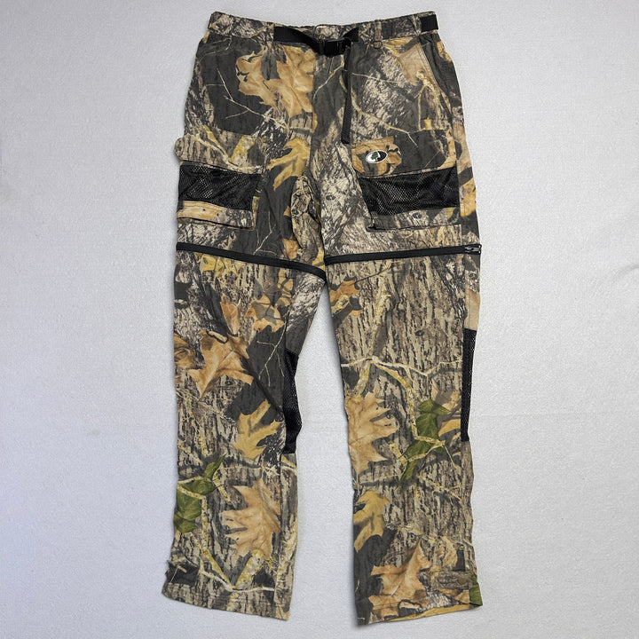 Vintage Mossy Oak Camo Convertible Zip Off Pants Size Medium