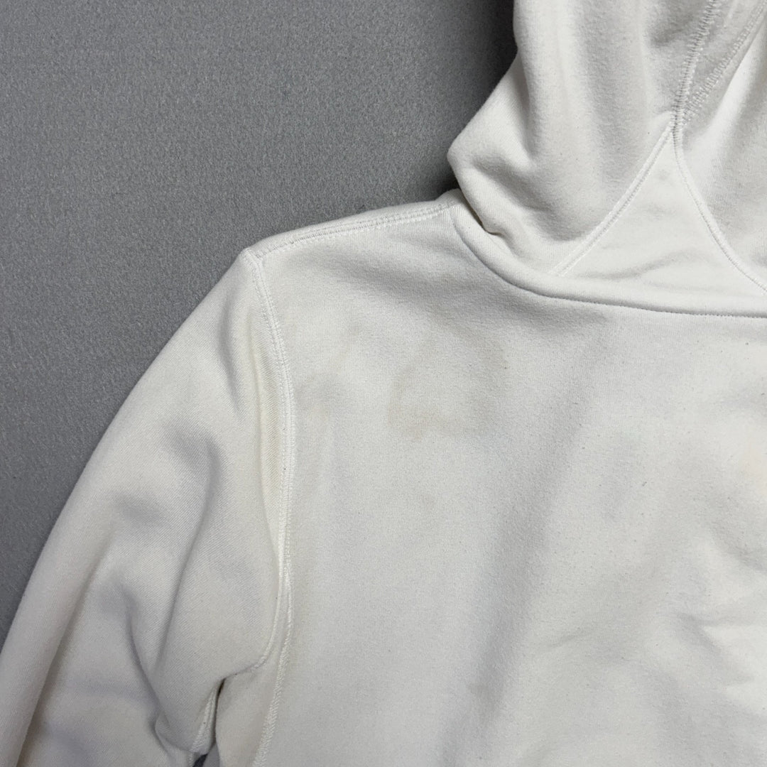 Y2K Nike Sportswear White Full Zip Hoodie Size M (8-10)