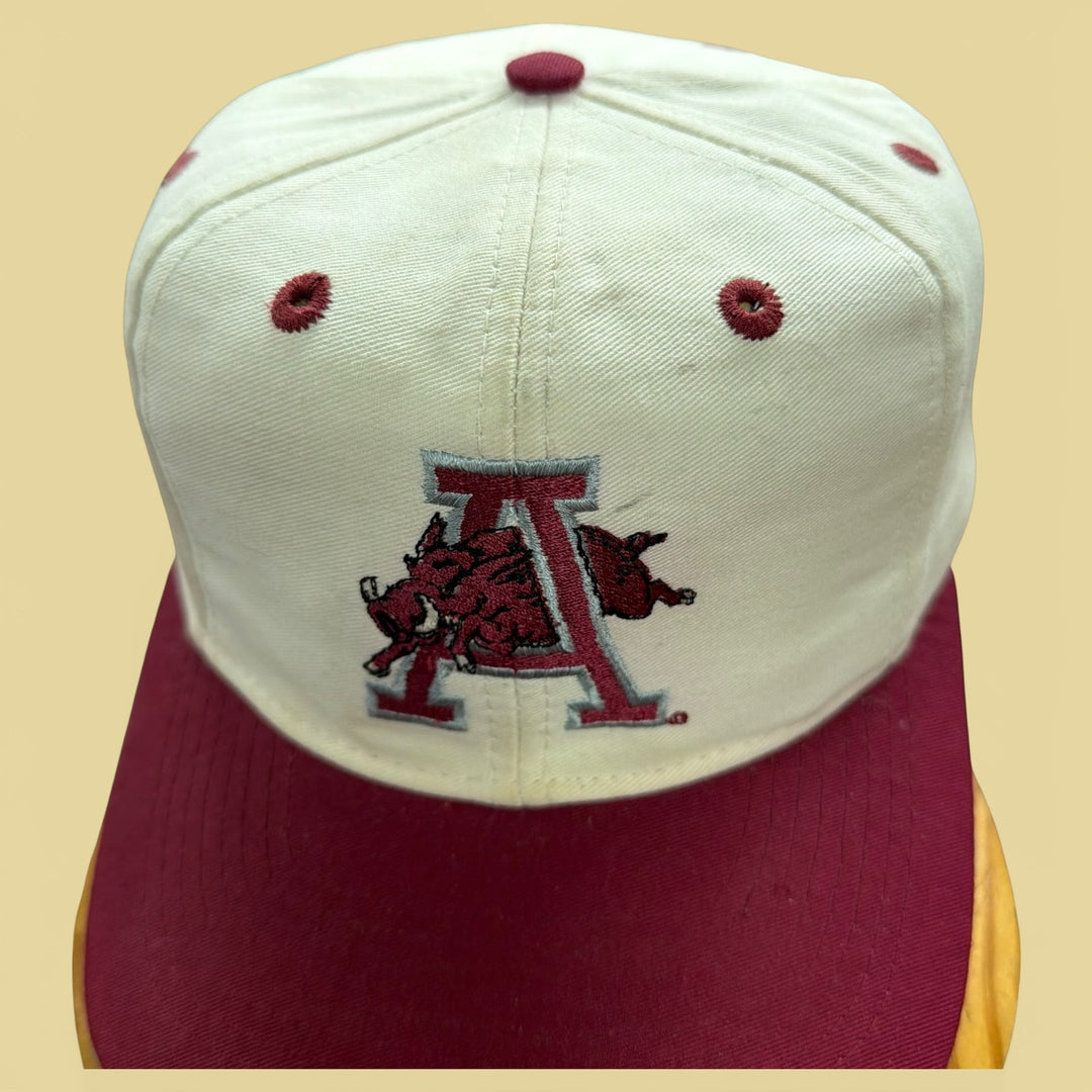 Vintage University of Arkansas 90s Top of the World Snapback Hat
