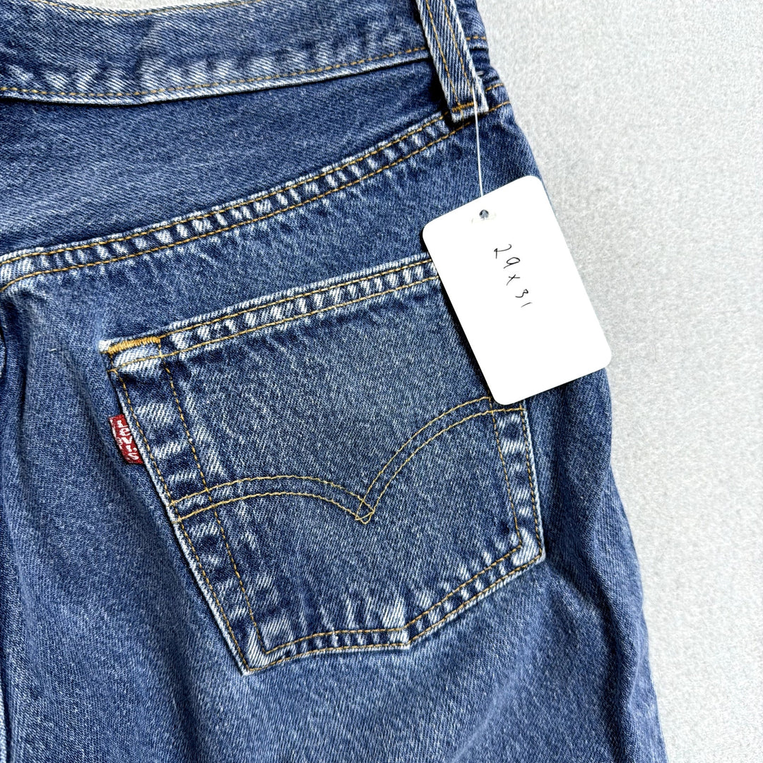 Vintage Levi's 501 Made in USA Button Fly Jeans Size 29