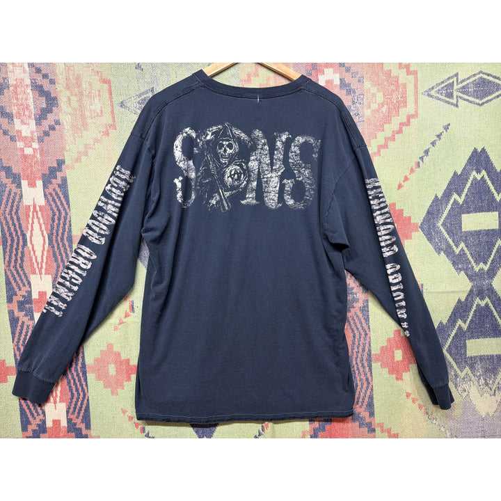 Sons Of Anarchy Vintage Long Sleeve T Shirt Size Large  2000s Y2K Biker TV