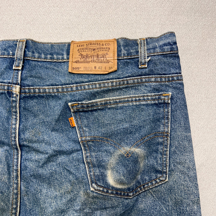 Vintage Levi's Custom Flared 505 Western Jeans Size 42x30