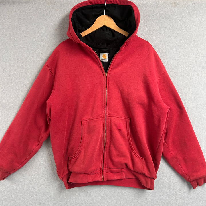 Vintage Carhartt Thermal Lined Red Hoodie Size XXL