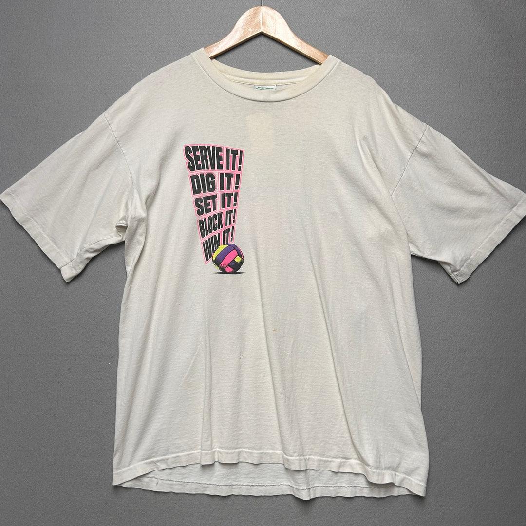 Vintage Coed Naked Volleyball T Shirt Size XL