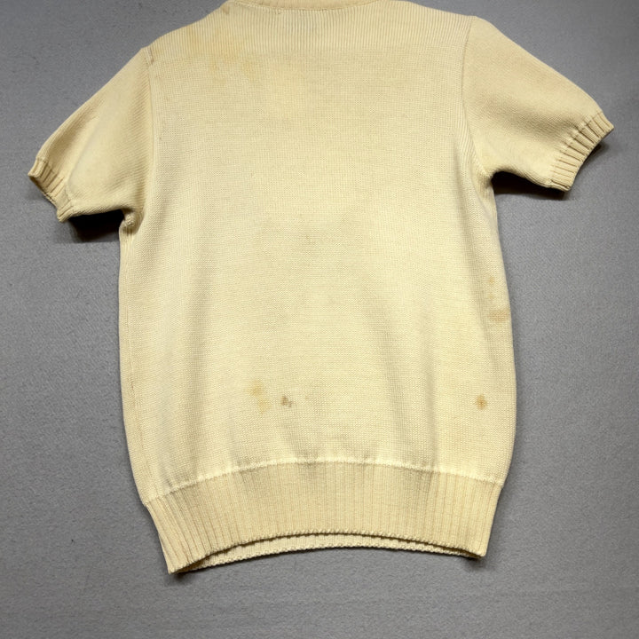 Vintage 60s Springdale Bulldogs Cheerleader Uniform Sweater and Skirt