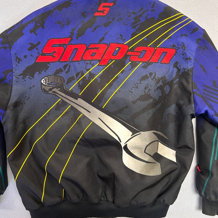Vintage Snap-On Tools Jacket Racing Bomber Full Zip AOP Men's Size Large