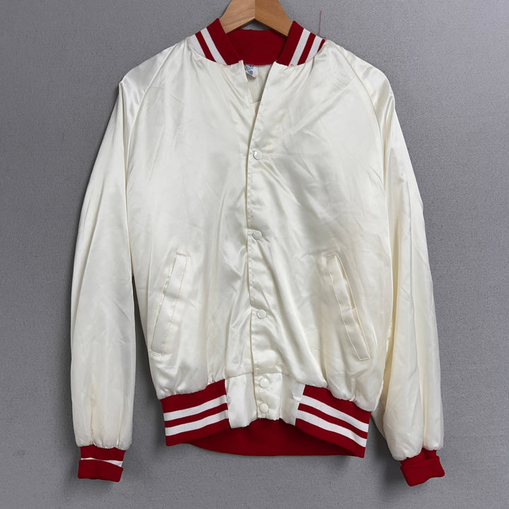 Vintage Westark White Bomber Jacket Size Small