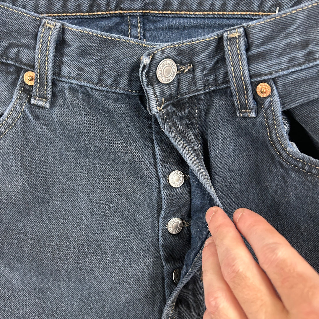 Vintage Levi's 501 Made in USA 1996 Dark Blue Jeans Size 32