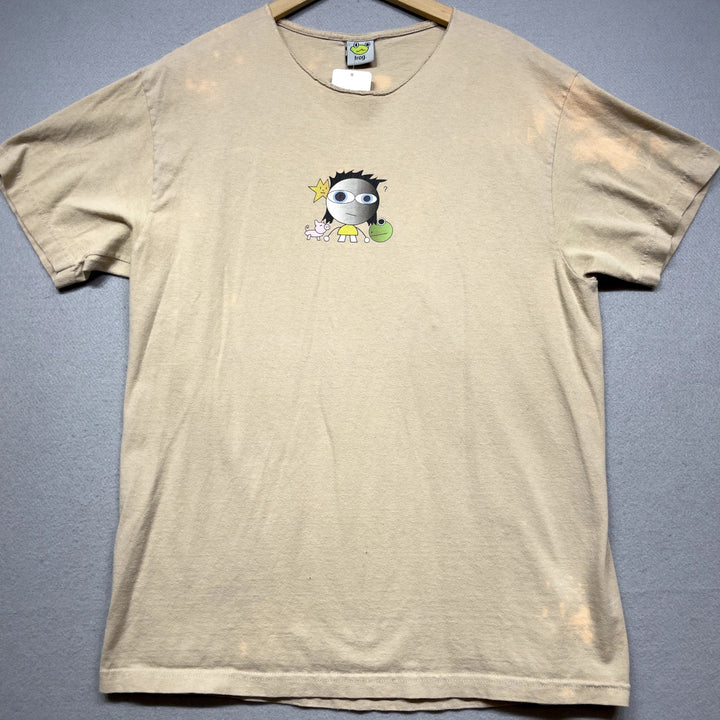 Frog Skateboards Distressed T Shirt Size Large