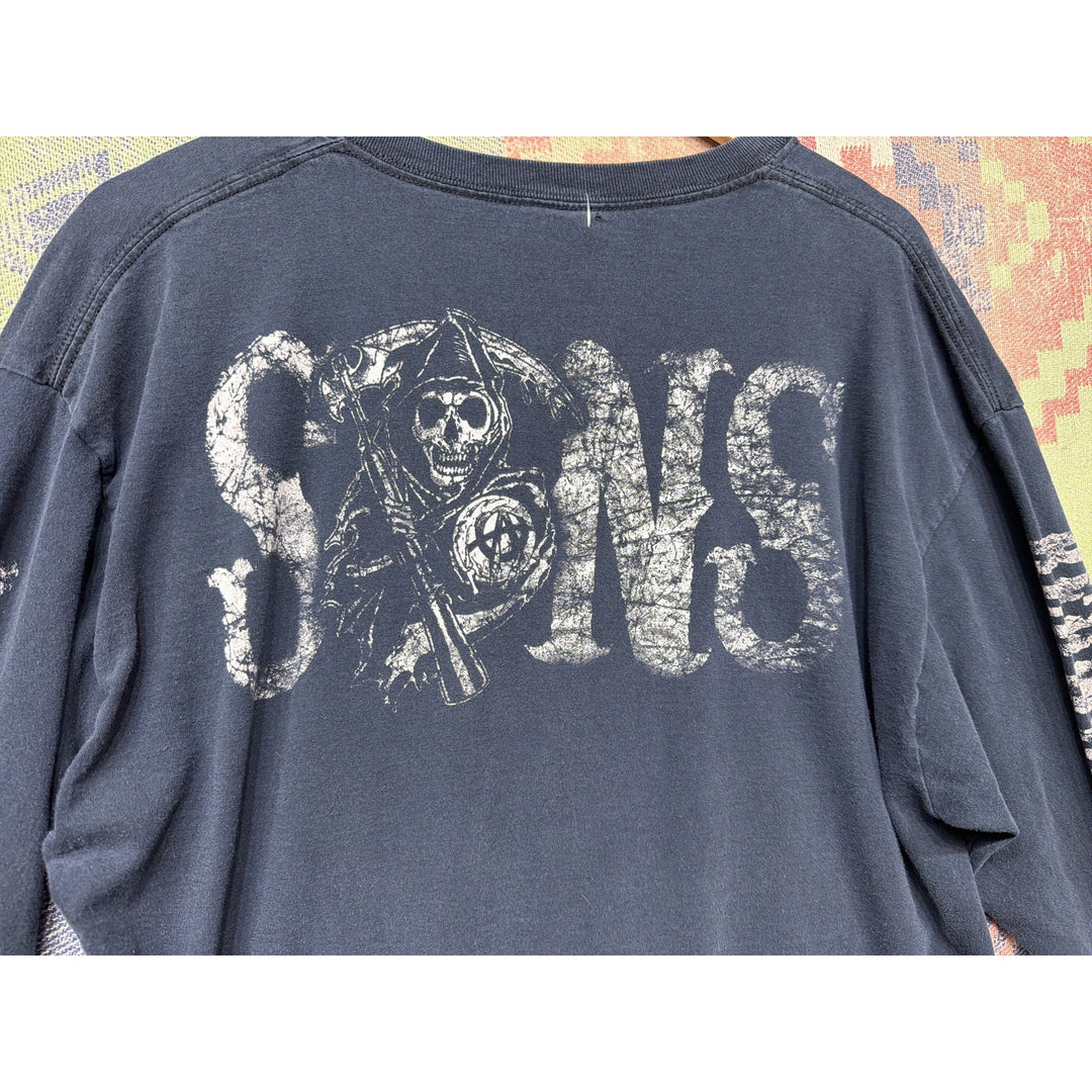 Sons Of Anarchy Vintage Long Sleeve T Shirt Size Large  2000s Y2K Biker TV