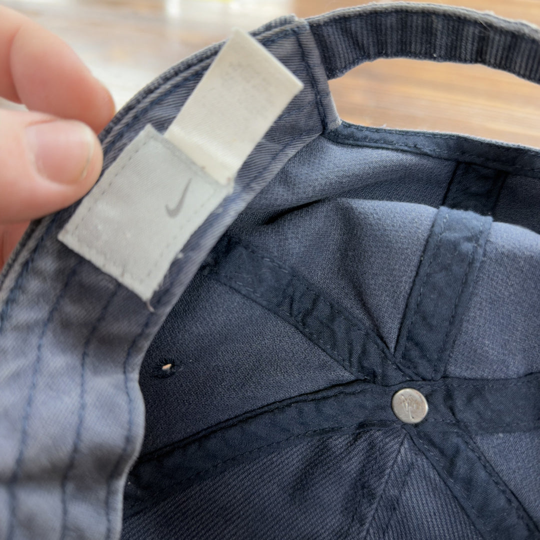 Nike Vintage Distressed Blue Strap Back Hat 2000s