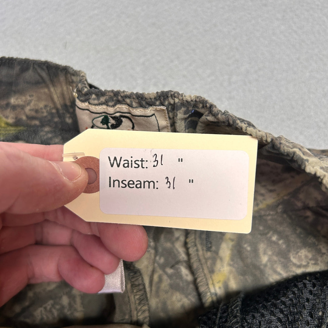 Vintage Mossy Oak Camo Convertible Zip Off Pants Size Medium