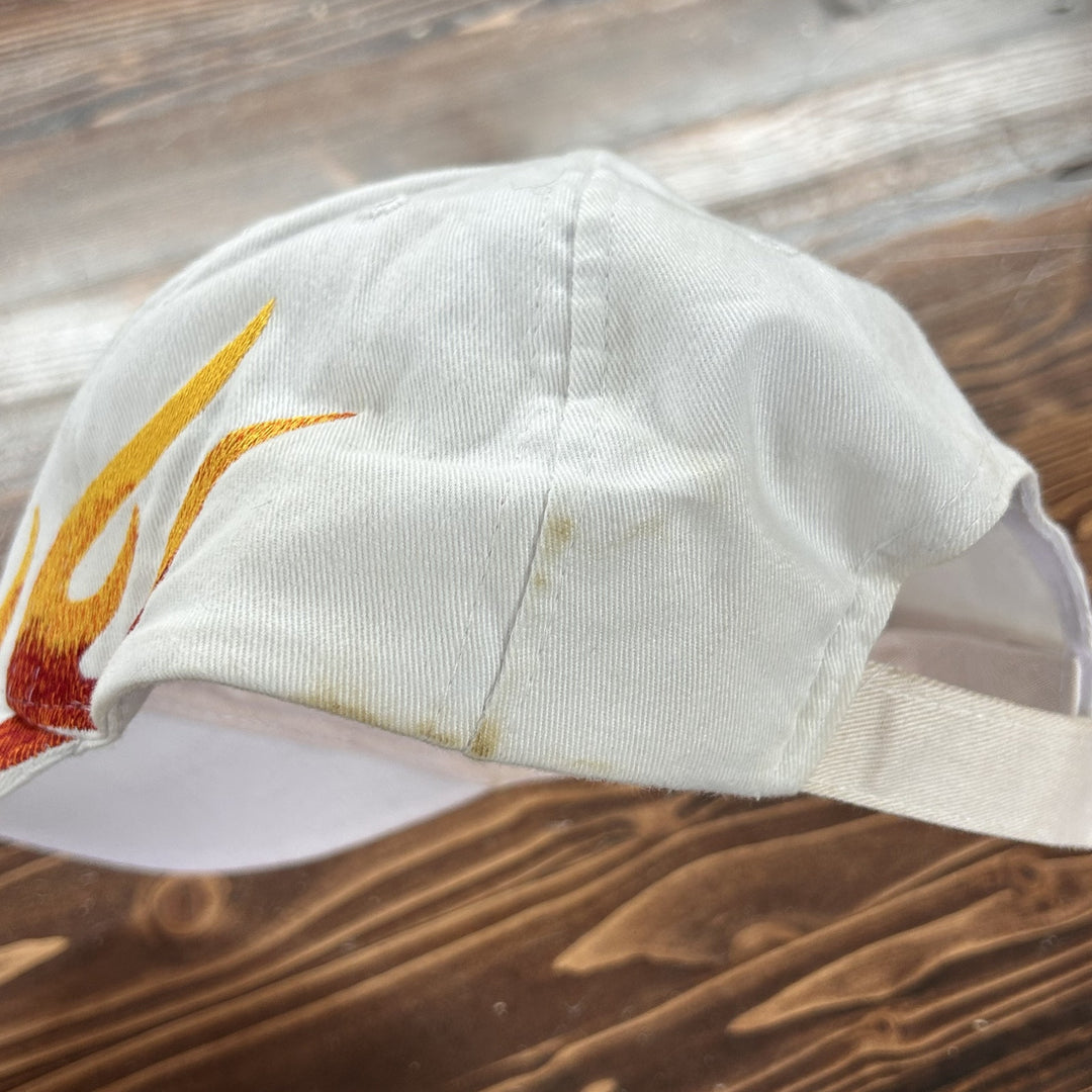 Vintage Y2K Spring River Combine Flames Strap back Hat