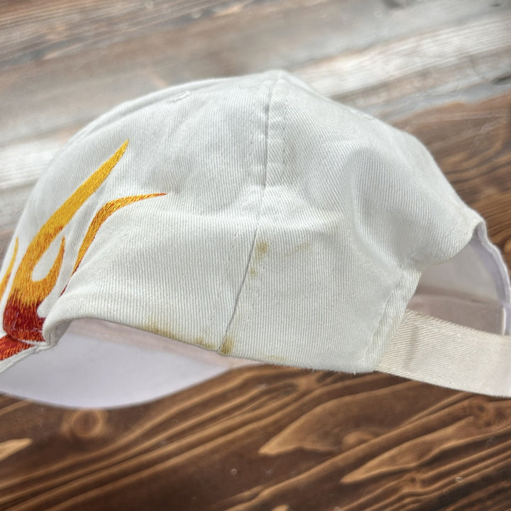 Vintage Y2K Spring River Combine Flames Strap back Hat