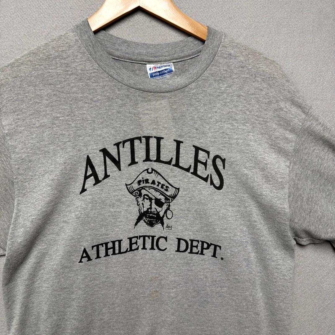 Vintage Antilles Pirates Athletic Dept Shirt Size Large