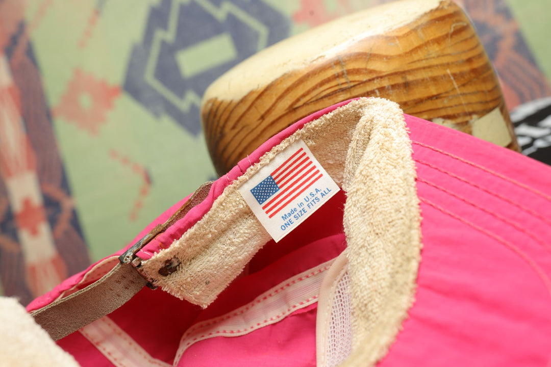 Panama Jack Vintage Pink Strap back Hat 80s