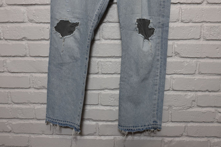 john elliott patched jeans size 37/28.5