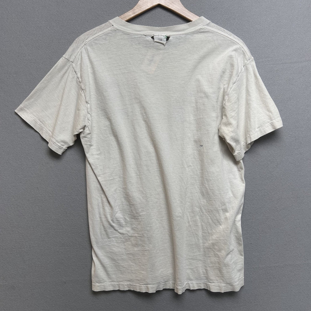 Vintage 90's Nike Just Do It Basketball White Shirt Size Medium - Distressed