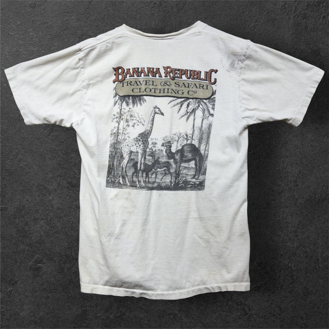 Vintage Banana Republic 80s Safari T Shirt Size Medium