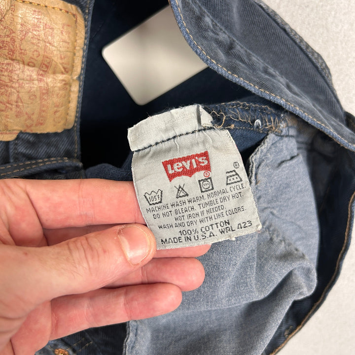 Vintage Levi's 501 Made in USA 1996 Dark Blue Jeans Size 32