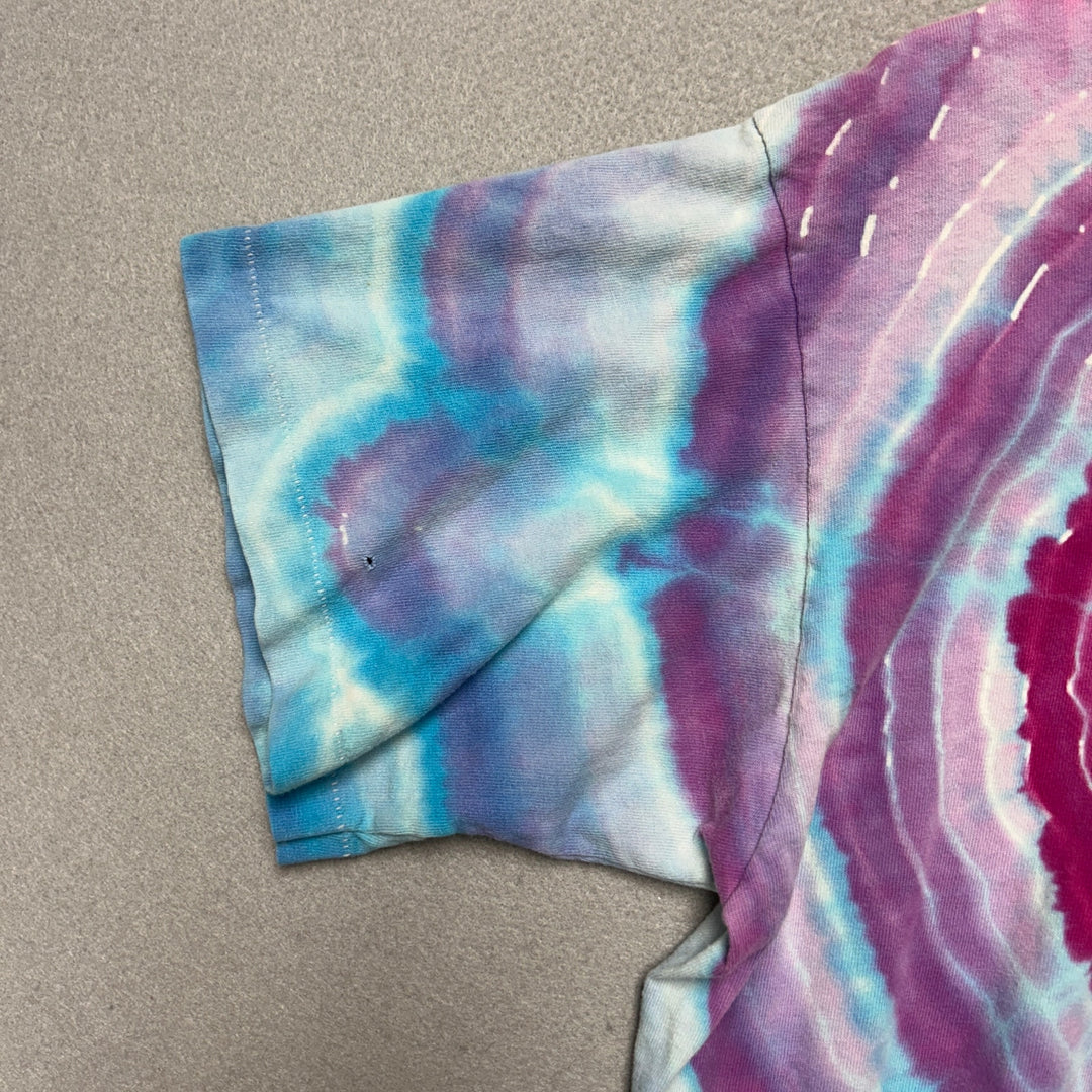 Vintage Heart Tie Dye T Shirt Size Large