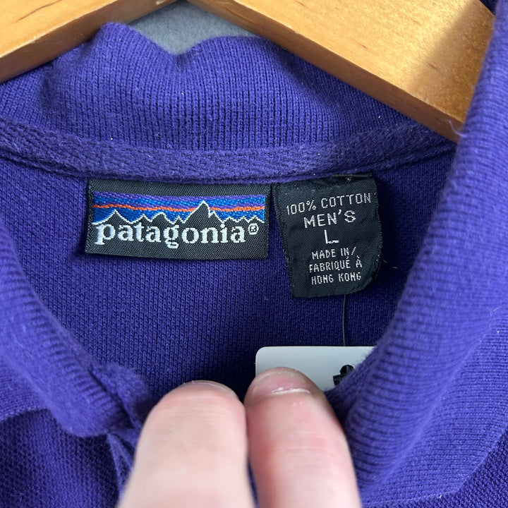 Vintage Patagonia Purple Polo Shirt Size Large