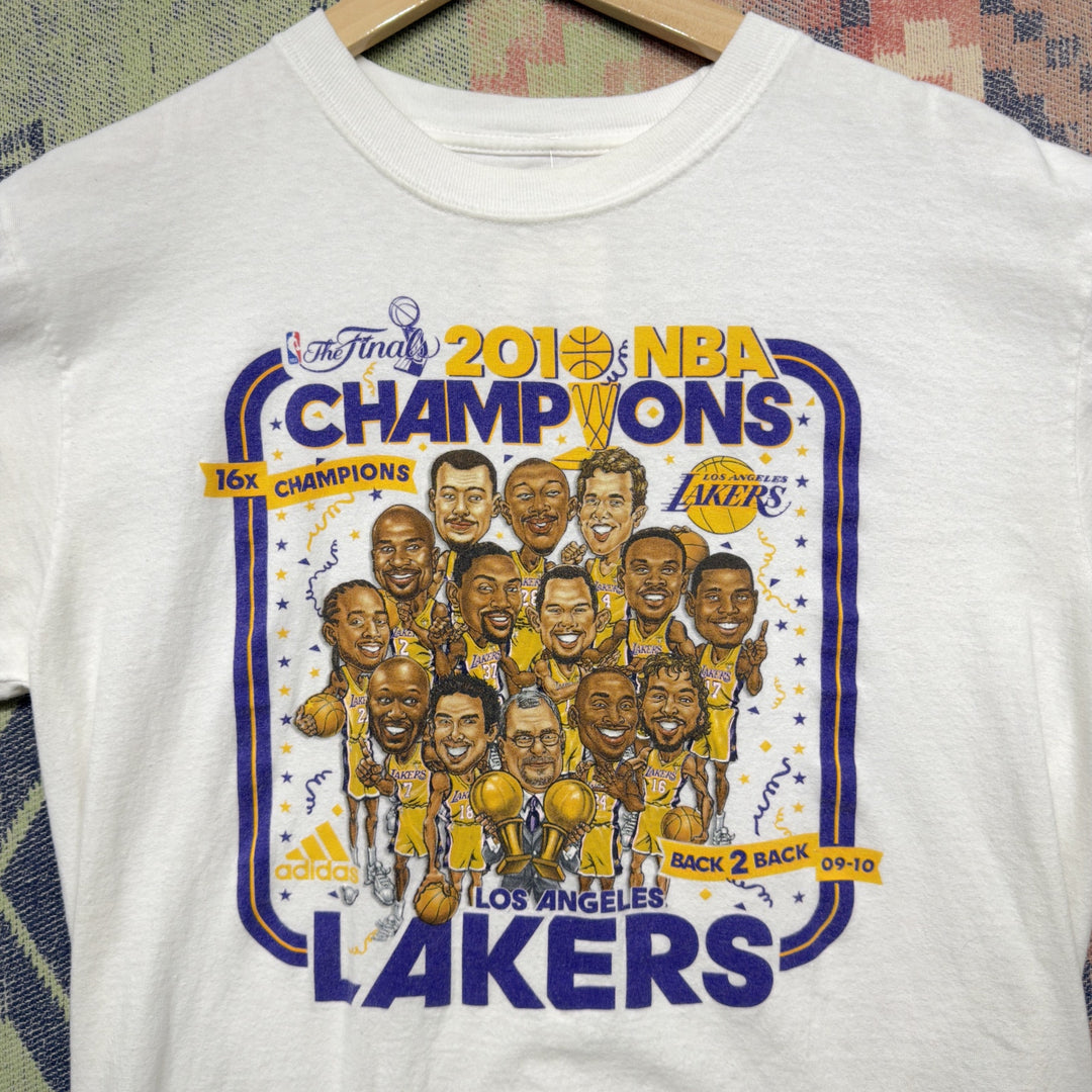 Adidas Lakers NBA Champions Vintage Big Head T Shirt Size Medium