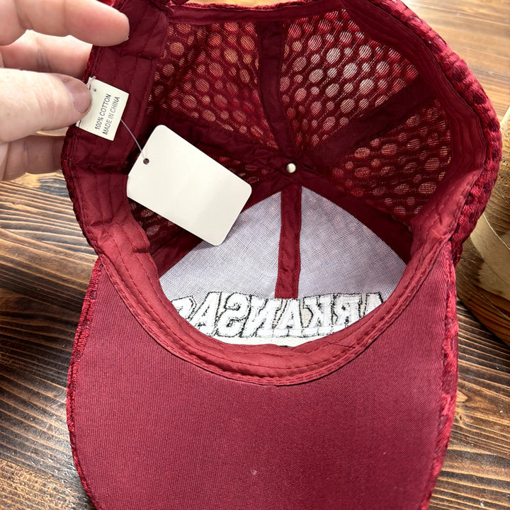 Arkansas Razorbacks Mesh Strap Back Hat