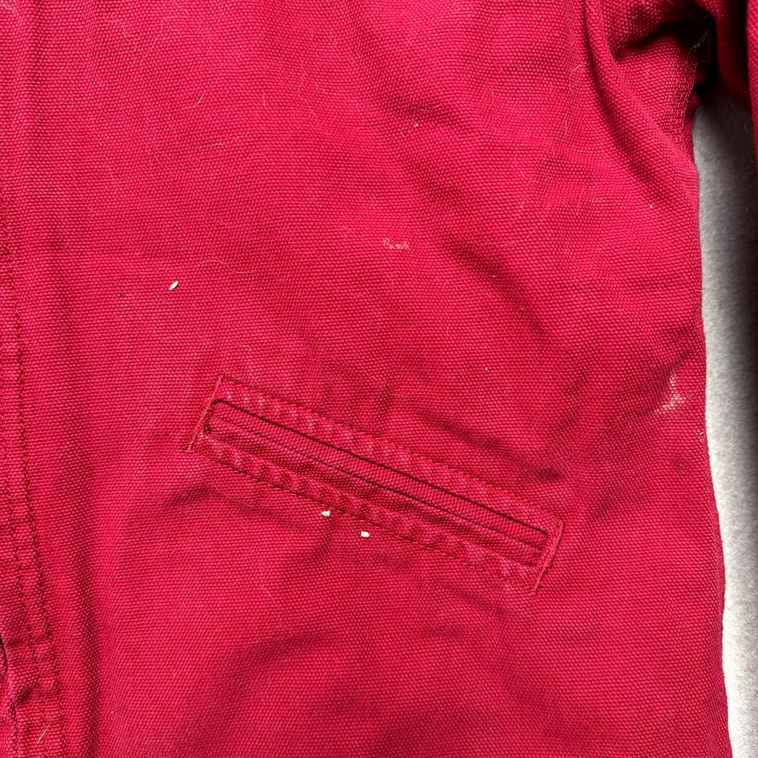 Women's Ethyl Red Detroit Style Canvas Jacket W/ Quilted Liner Medium