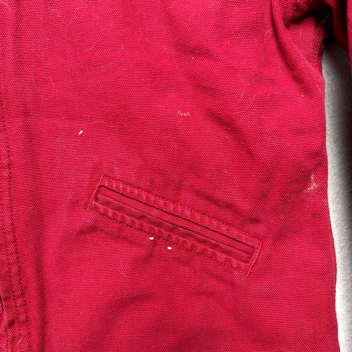 Women's Ethyl Red Detroit Style Canvas Jacket W/ Quilted Liner Medium