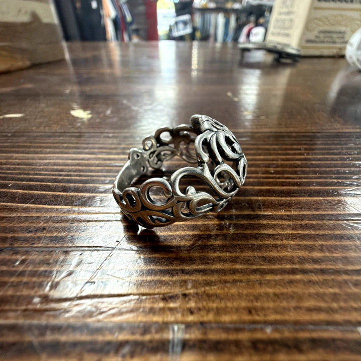 Carolyn Pollack sterling silver openwork domed ring Size 10