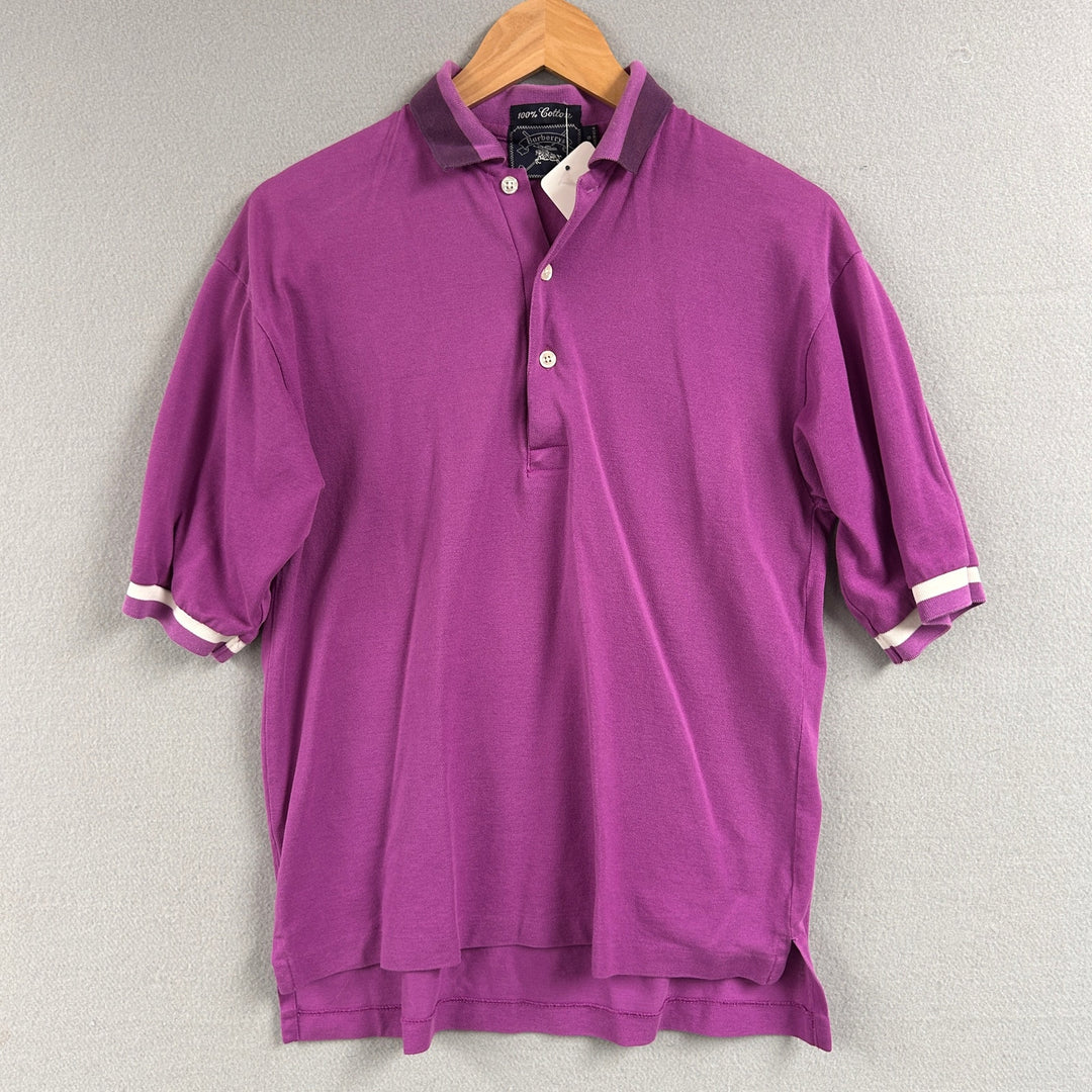 Vintage Burberrys Golf Polo Shirt Size Small