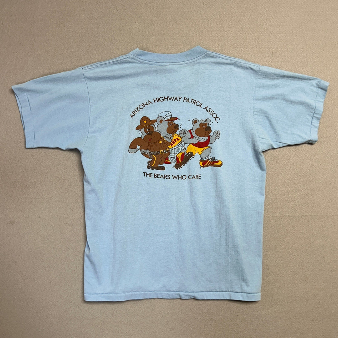 Vintage Arizona Highway Patrol Bears T Shirt Size Large