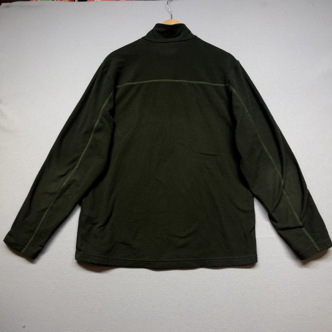 Mountain Hardwear Green Fleece Quarter Zip Sweatshirt Size Large