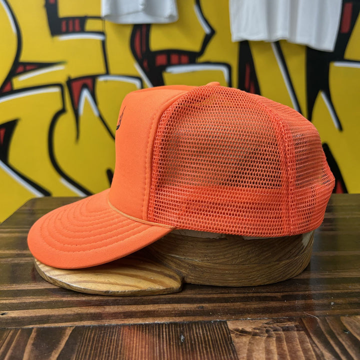 Orange Deer Vintage Snapback Trucker Hat 80s