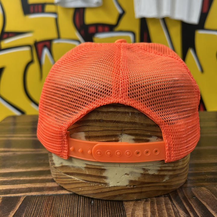 Orange Deer Vintage Snapback Trucker Hat 80s