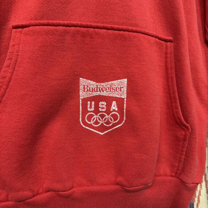 Bud King Of Beers Vintage USA Olympics Hoodie Medium 80s