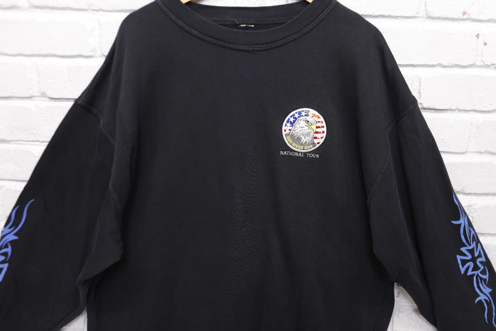 Red River Run Vintage Biker Sweatshirt XL 2000s