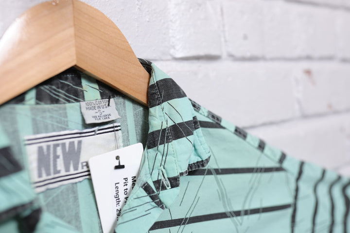 New Rules Vintage Striped Shirt Small 80s