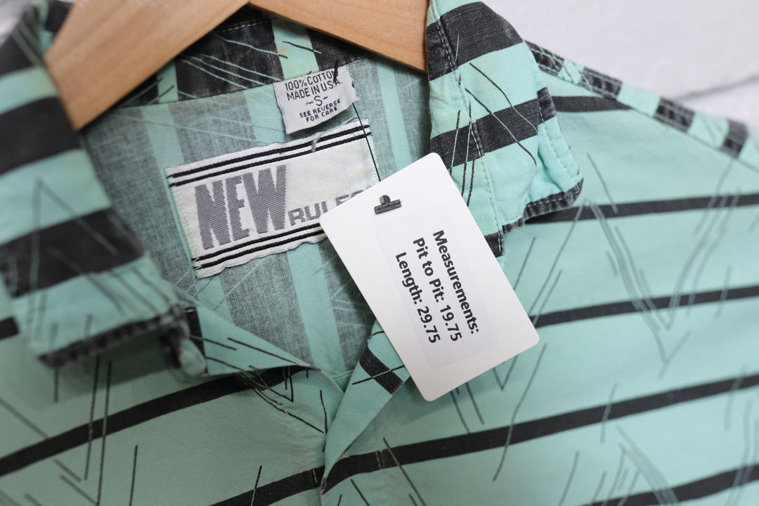 New Rules Vintage Striped Shirt Small 80s