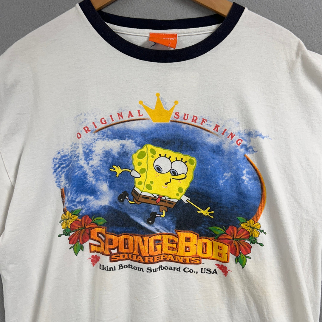 Vintage Spongebob Squarepants Ringer T Shirt Size XL