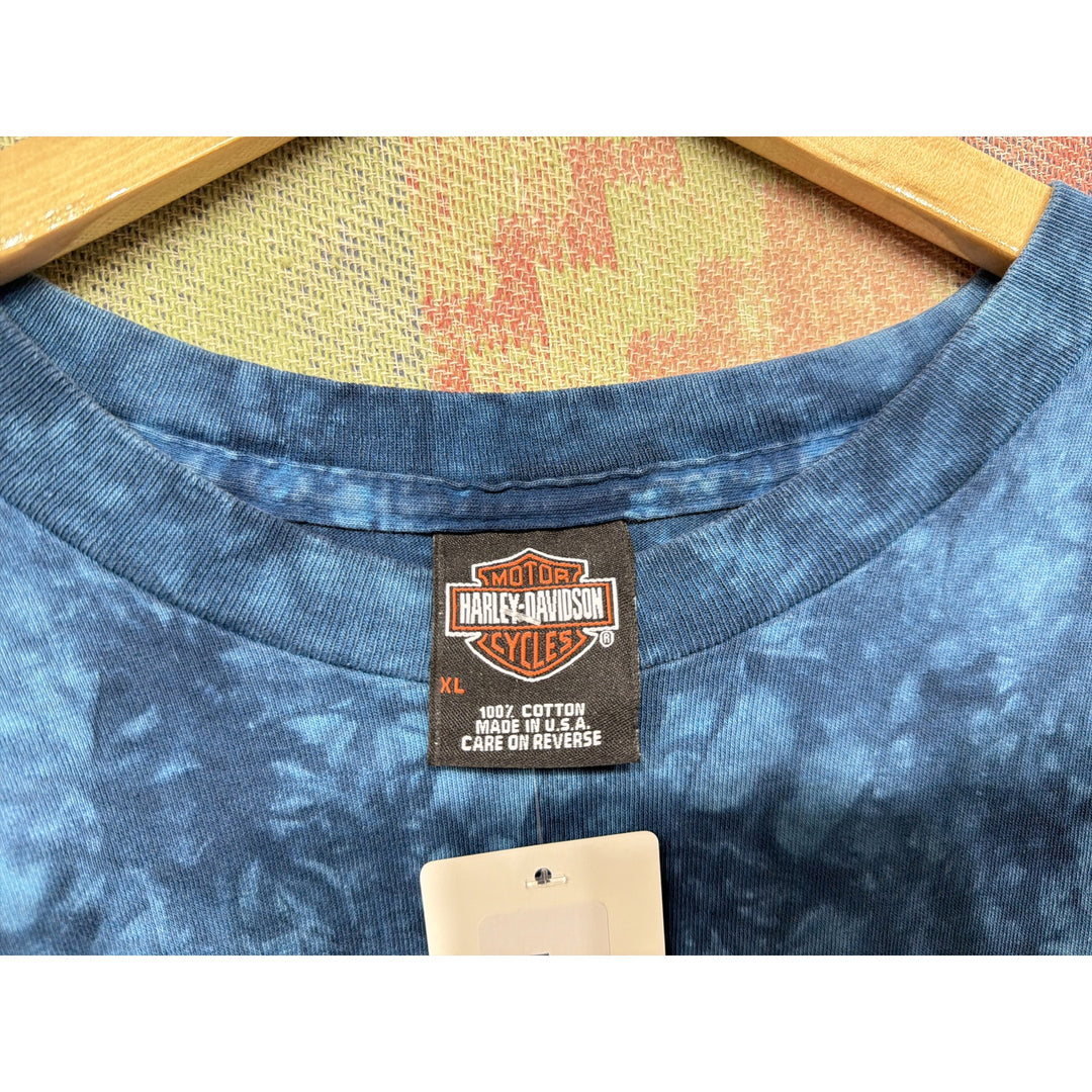 Harley Davidson Vintage Tie Dye T Shirt Size XL 2000s