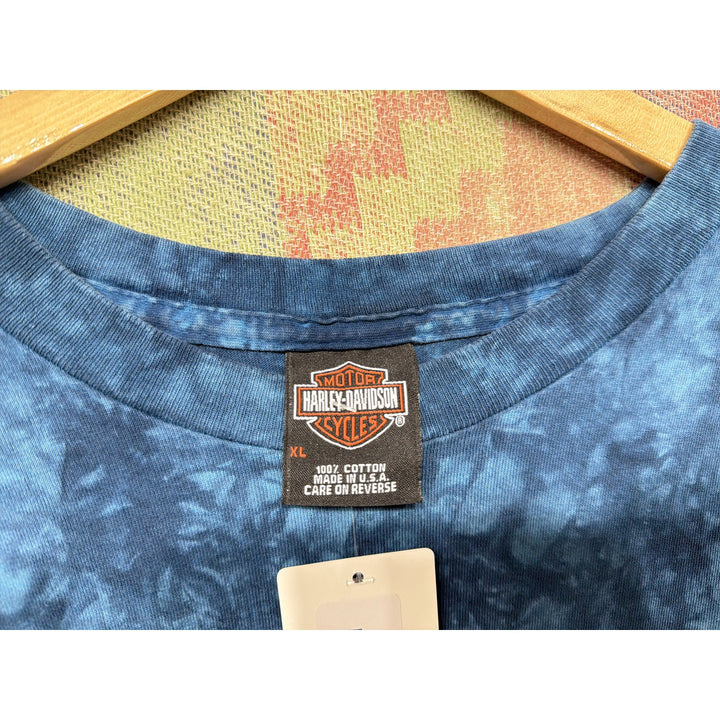 Harley Davidson Vintage Tie Dye T Shirt Size XL 2000s