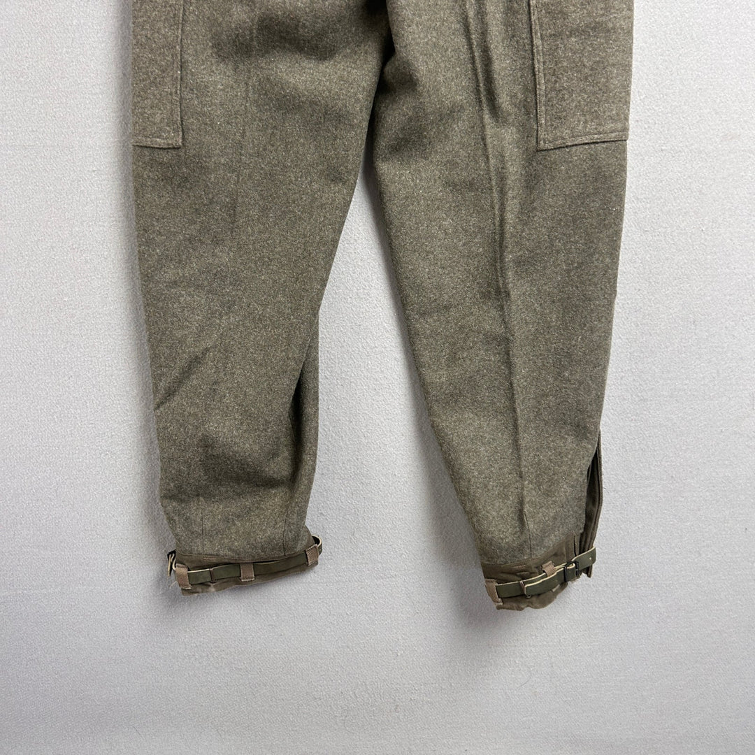 Vintage Swedish Army Wool Pants Size 30x30