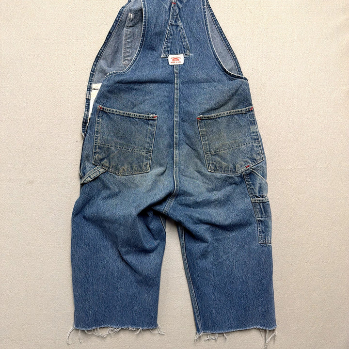 Vintage Roundhouse Made in USA Cut Off Overalls Size 36