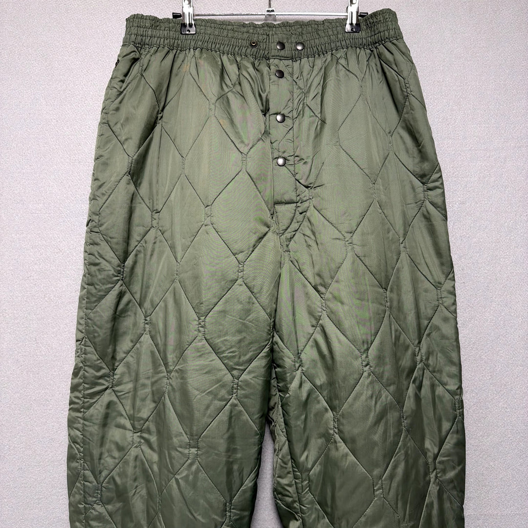 Vintage US Military Vietnam Era Quilted Flight Pants Size Large
