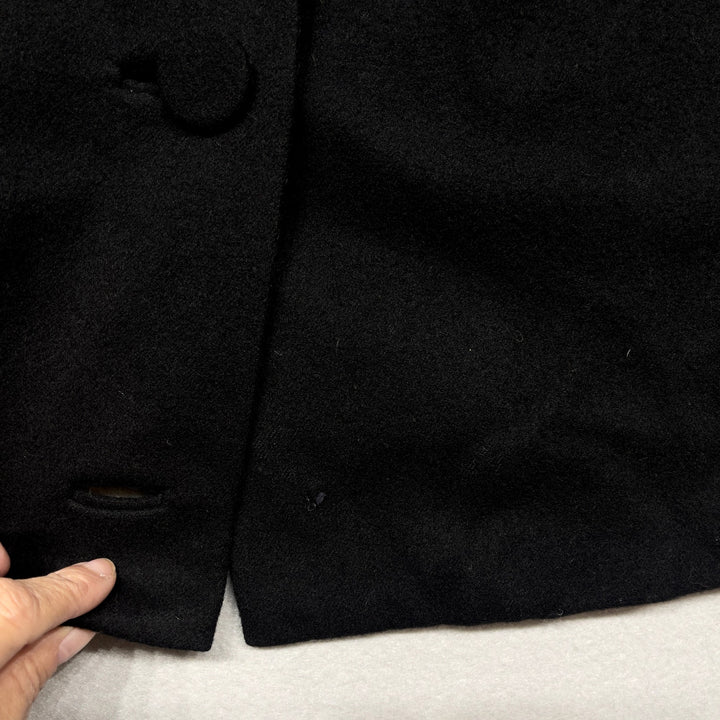 Vintage Pendleton Wool Black Mod Style Jacket Size Large